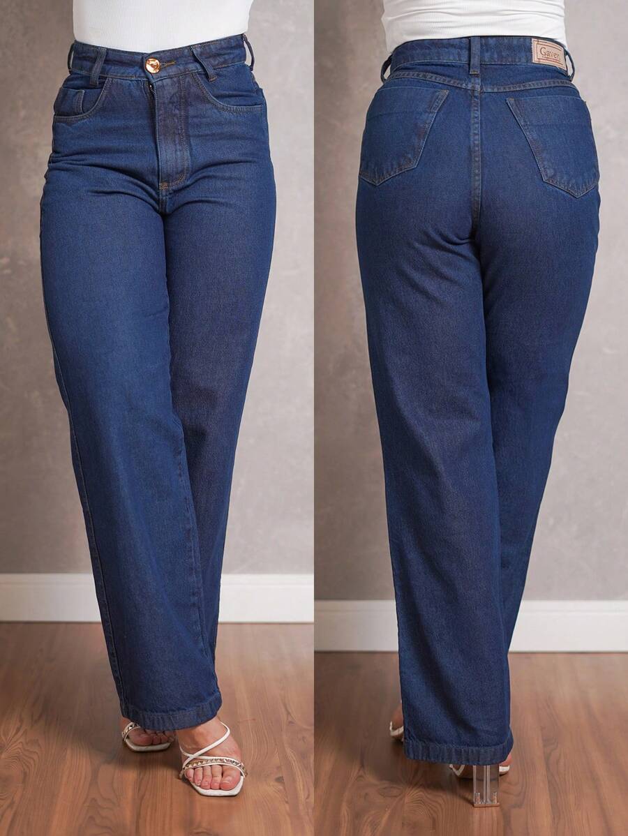 Calça Jeans Feminina Wide Leg
