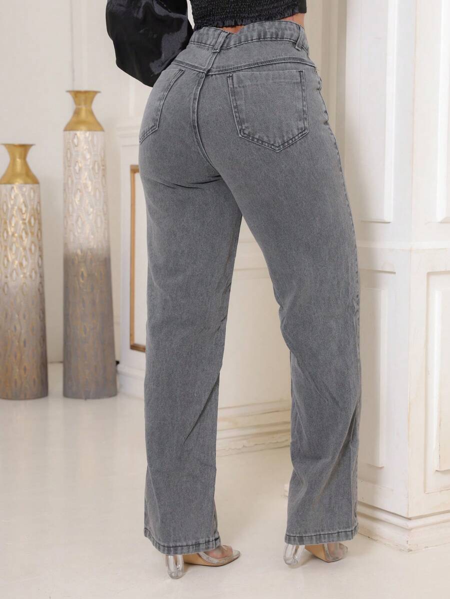 Calça Jeans Feminina Wide Leg
